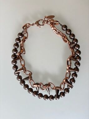 Joomi Lim Pearl & Spike Chain Necklace